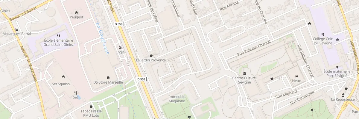 Plan du 201 Sq La Cravache à Marseille 9e Arrondissement