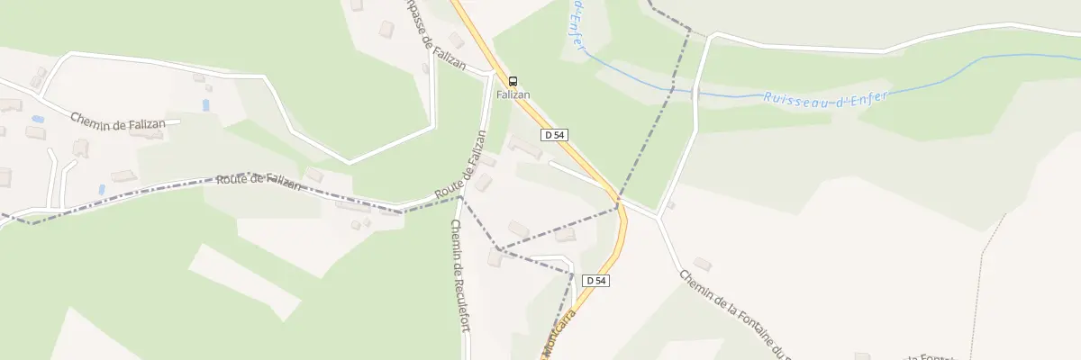 Plan du 1450 Rue du Stade à Montcarra