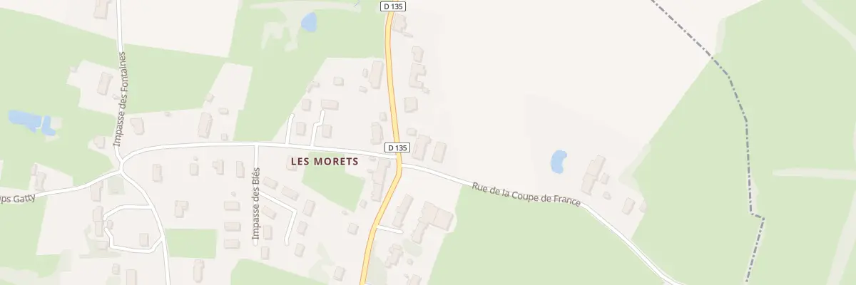 Plan du 1100 Rte de Fontainebrux à Beaurepaire-en-Bresse
