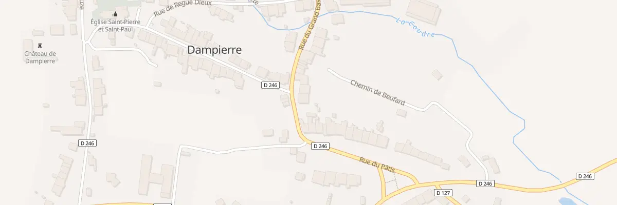 Plan du 1 Rue du Patis à Dampierre
