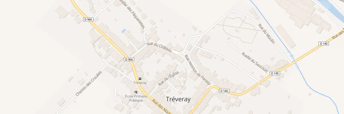 Plan du 26 Rue du Chateau à Tréveray