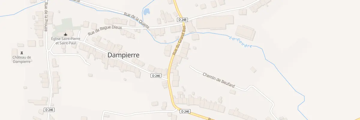 Plan du 10 Rue du Grand Bas à Dampierre