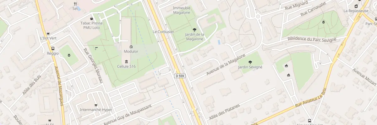 Plan du 247 Bd Michelet à Marseille 9e Arrondissement