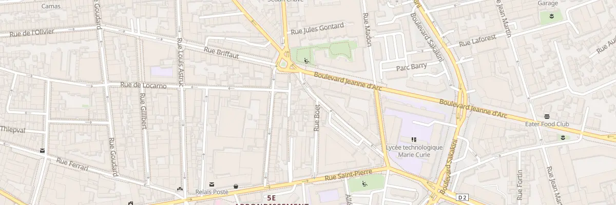 Plan du 156 Rue du camas à Marseille 5e Arrondissement