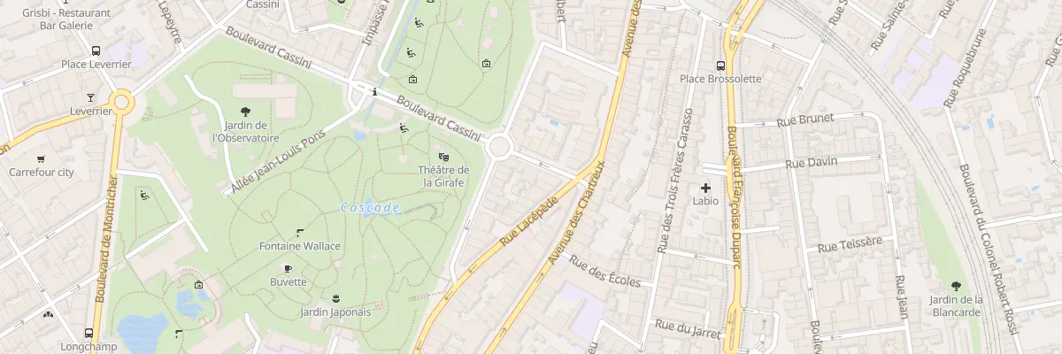 Plan du 1 Bd Cassini à Marseille 4e Arrondissement