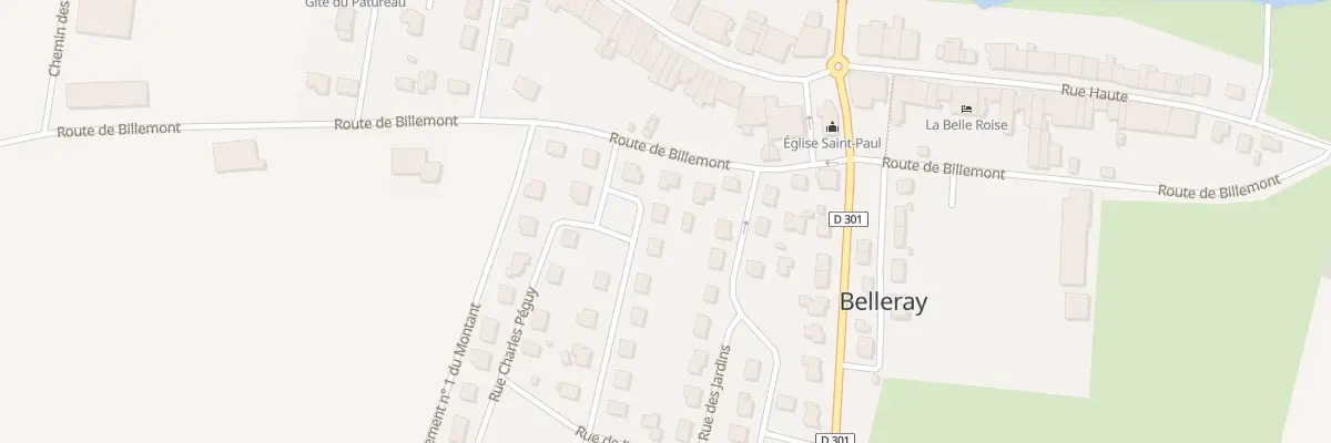Plan du 1 Rue de la Blossière à Belleray