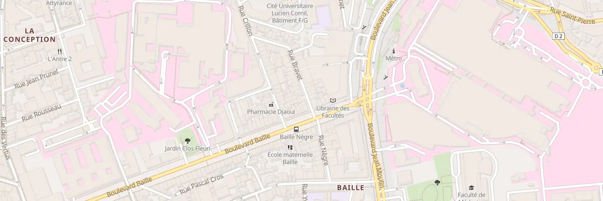 Plan du 5 Rue bravet à Marseille 5e Arrondissement