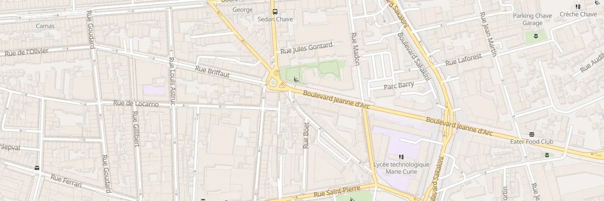 Plan du 2 Bd Jeanne d’Arc à Marseille 5e Arrondissement
