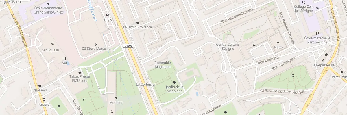 Plan du 245D Bd Michelet à Marseille 9e Arrondissement