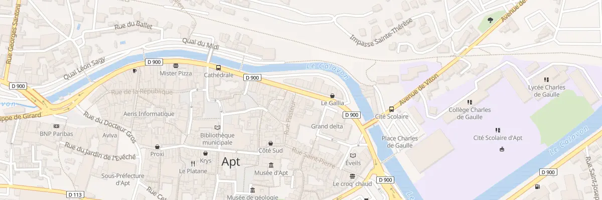 Plan du 176 Quai Général Leclerc à Apt