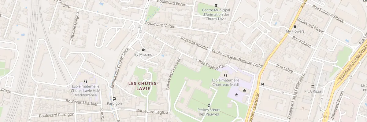 Plan du 35 Rue eugene cas à Marseille 4e Arrondissement