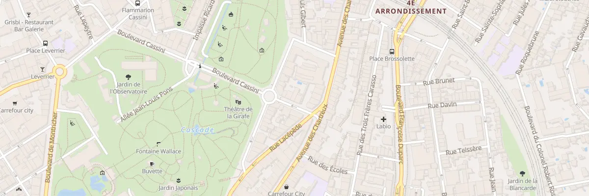 Plan du 4 Bd Cassini à Marseille 4e Arrondissement