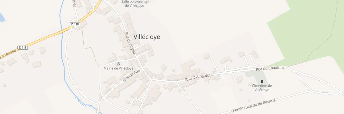 Plan du 9 Rue du Chaufour à Villécloye
