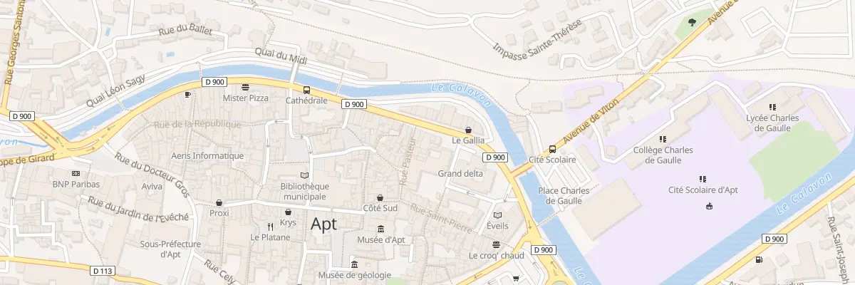 Plan du 186 Quai Général Leclerc à Apt