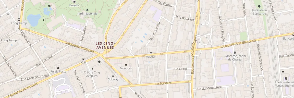 Plan du 33 Bd Blancarde à Marseille 4e Arrondissement