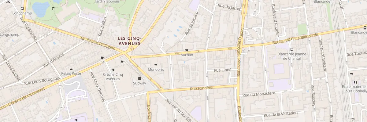 Plan du 32 Bd Blancarde à Marseille 4e Arrondissement