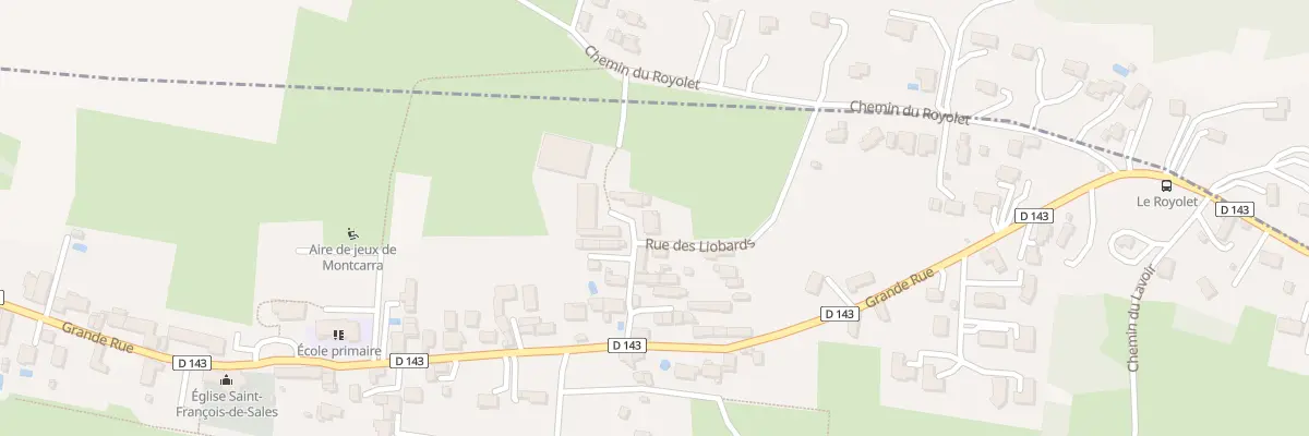 Plan du 77 Rue des Liobards à Montcarra