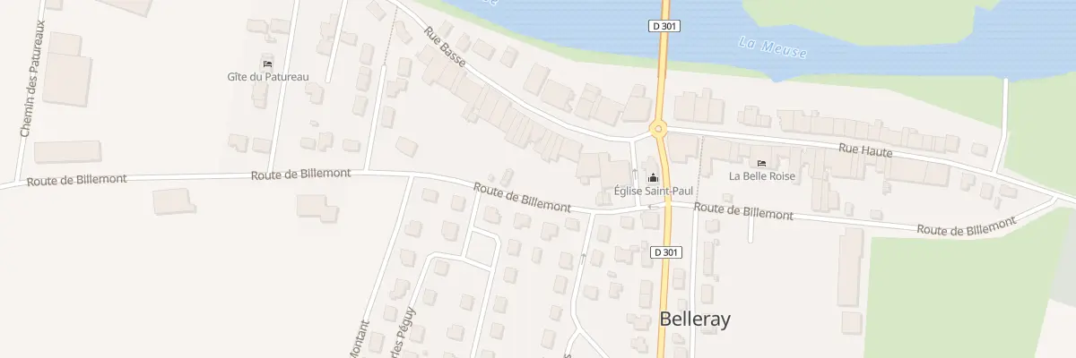 Plan du 9 Rue Basse à Belleray