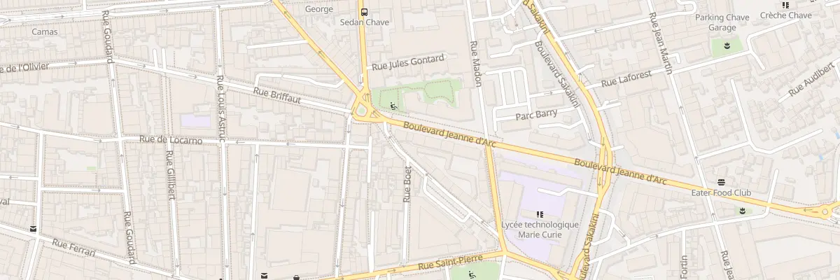 Plan du 6 Bd Jeanne d’Arc à Marseille 5e Arrondissement