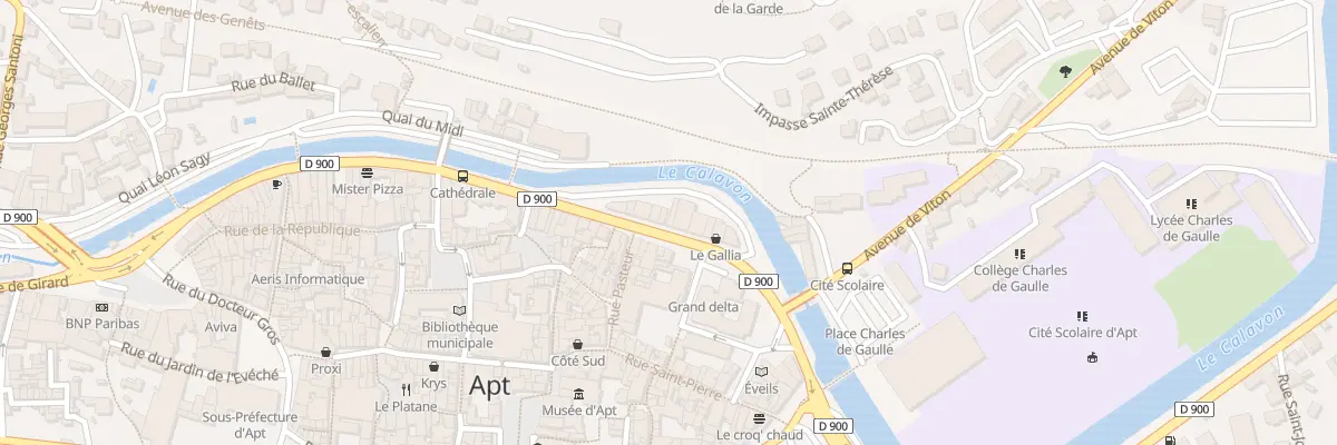 Plan du 185 Quai Général Leclerc à Apt