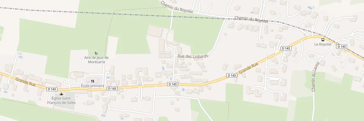 Plan du 90 Rue des Liobards à Montcarra