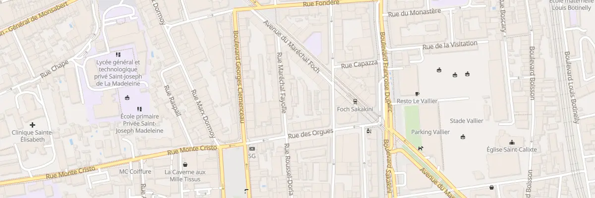 Plan du 21 Rue Marechal Fayolle à Marseille 4e Arrondissement