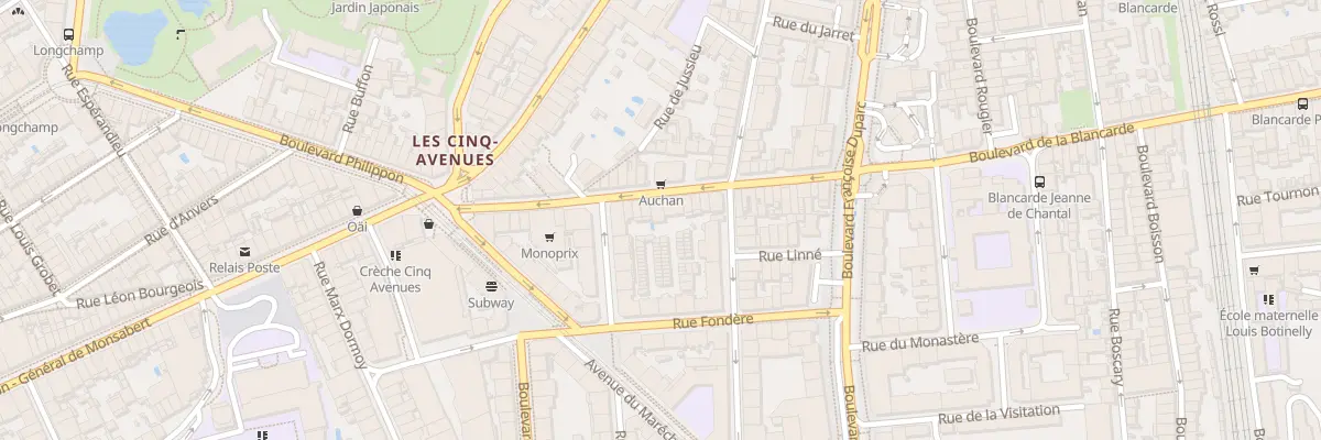 Plan du 34 Bd Blancarde à Marseille 4e Arrondissement