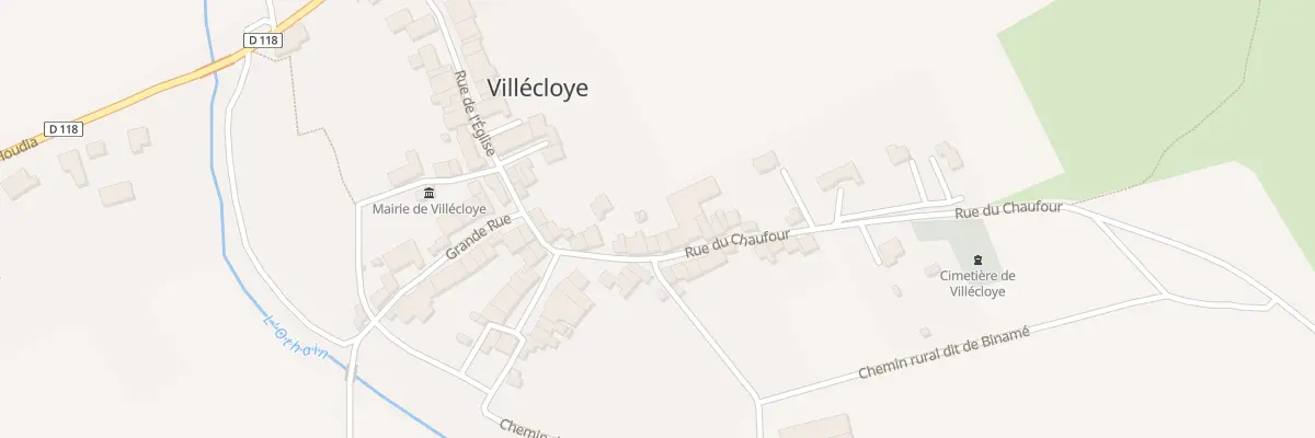 Plan du 13 Rue du Chaufour à Villécloye