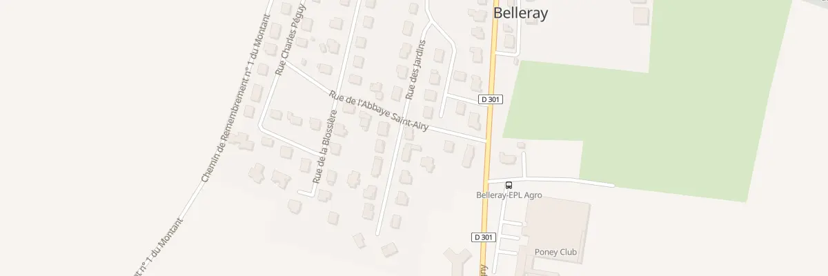Plan du 1 Rue de la Clé des Champs à Belleray