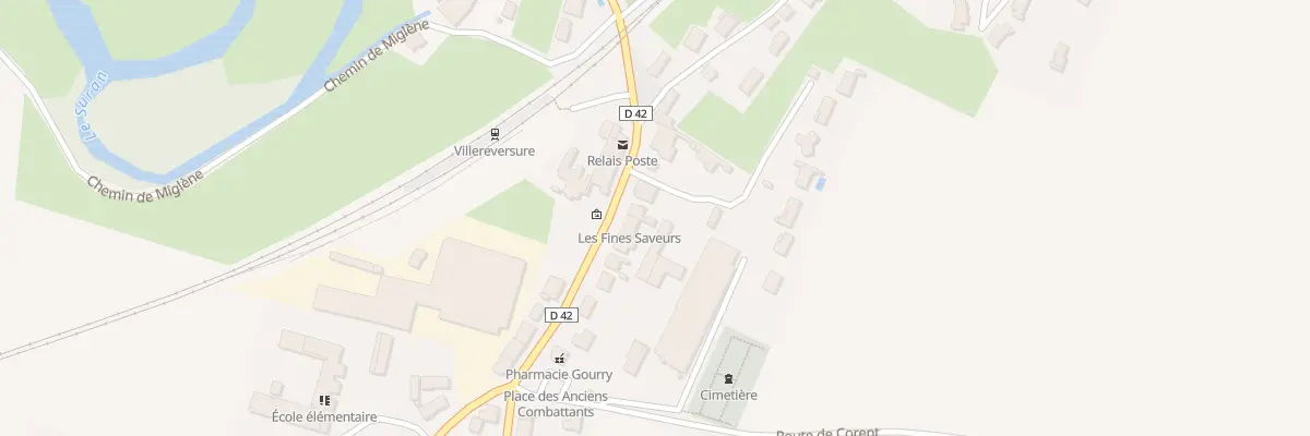 Plan du 164 Av de la Gare à Villereversure
