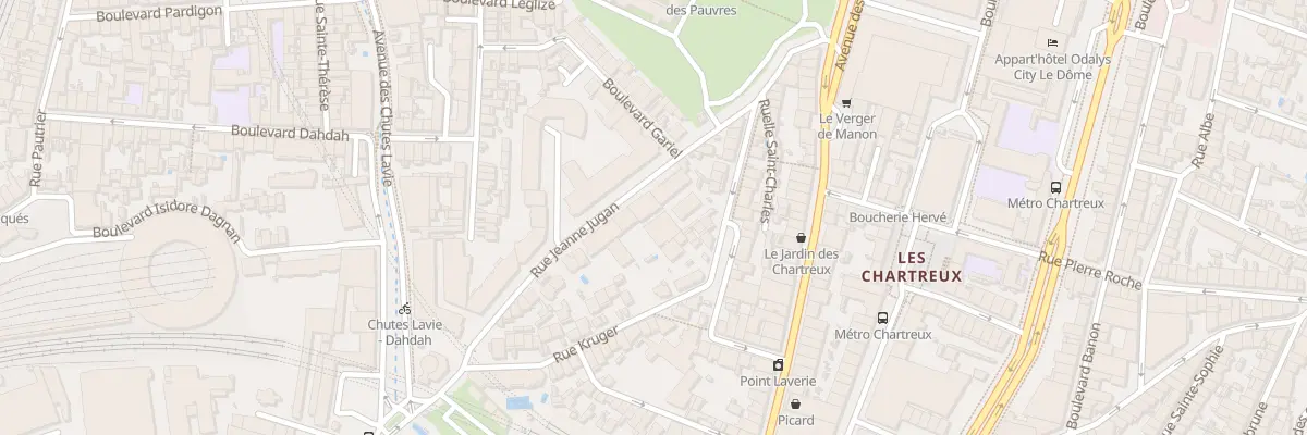 Plan du 34 Rue jeanne jugan à Marseille 4e Arrondissement