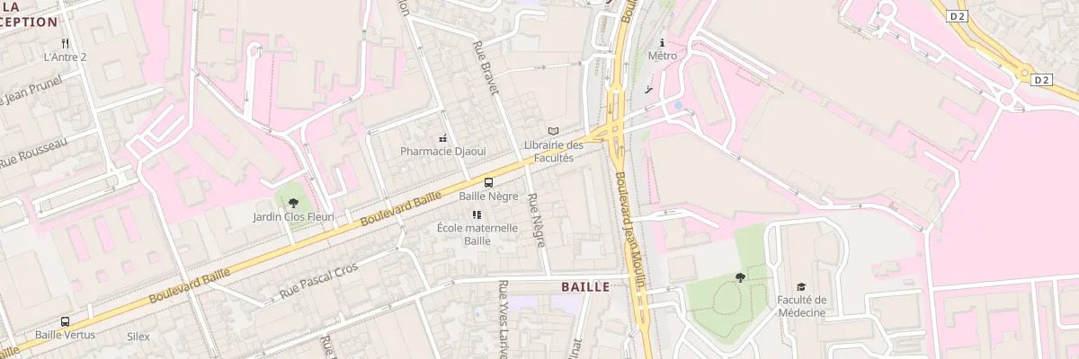 Plan du 264 Bd Baille à Marseille 5e Arrondissement