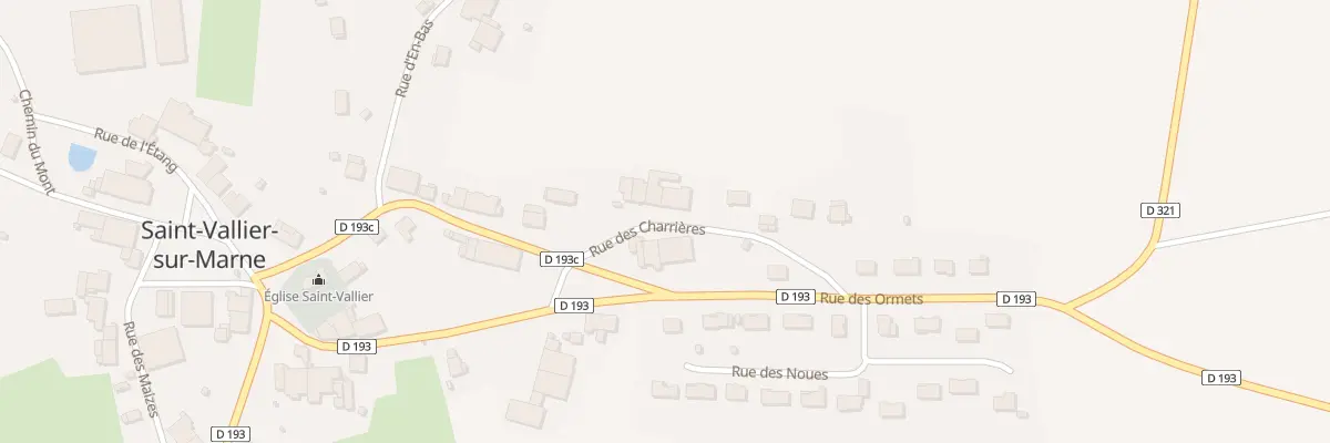 Plan du 23 Rue des Charrieres à Saint-Vallier-sur-Marne