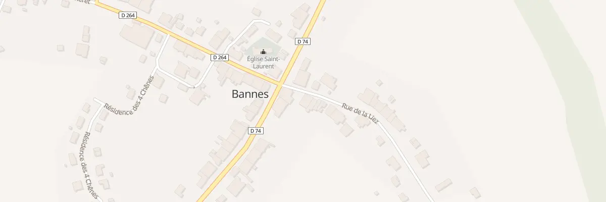 Plan du 2 Rue de la Liez à Bannes