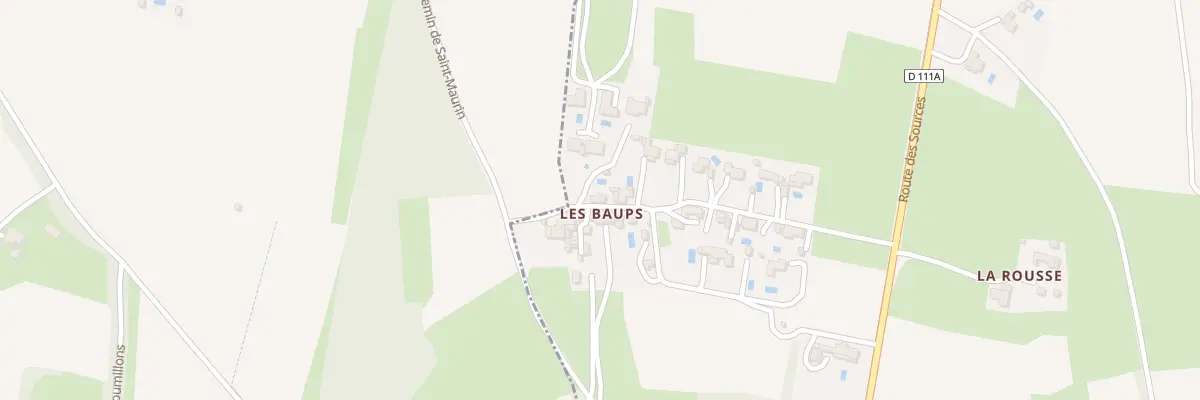 Plan du 5090 Les Baups à Villars