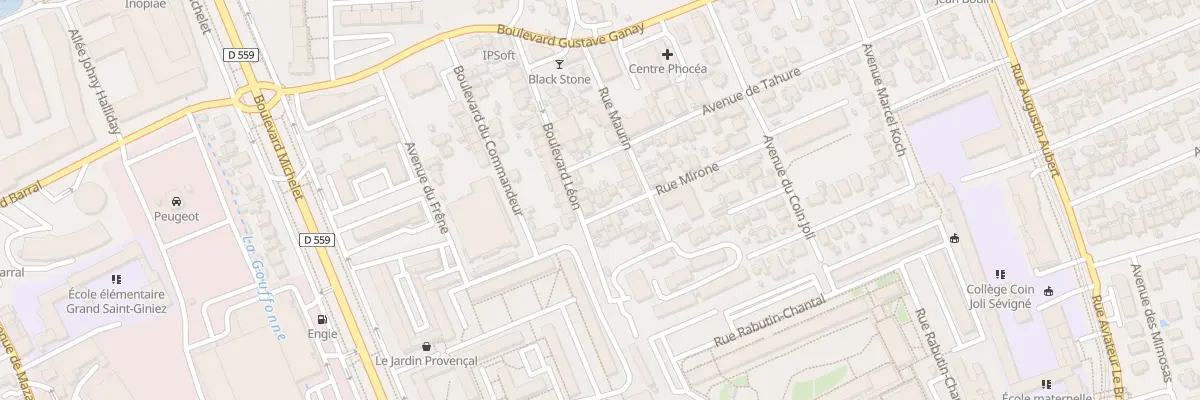 Plan du 1 Rue mirone à Marseille 9e Arrondissement