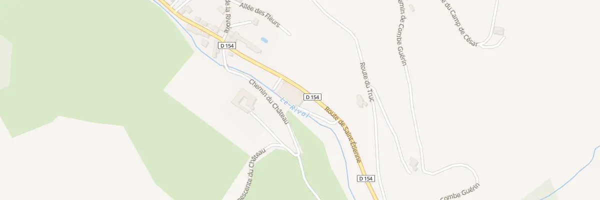 Plan du 605 Rte de Saint Etienne à La Forteresse