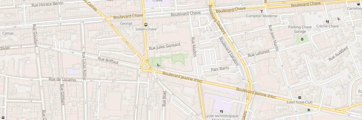 Plan du 17 Bd Jeanne d’Arc à Marseille 5e Arrondissement