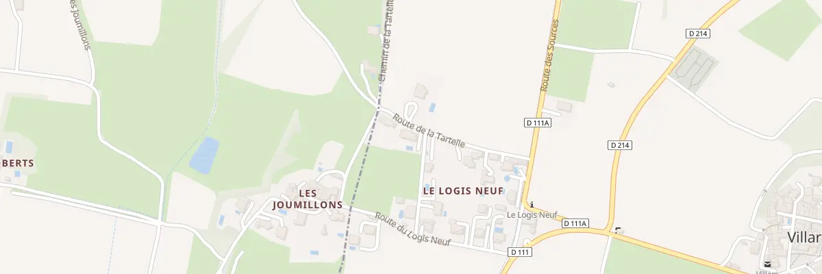 Plan du 5000 Le Logis Neuf à Villars