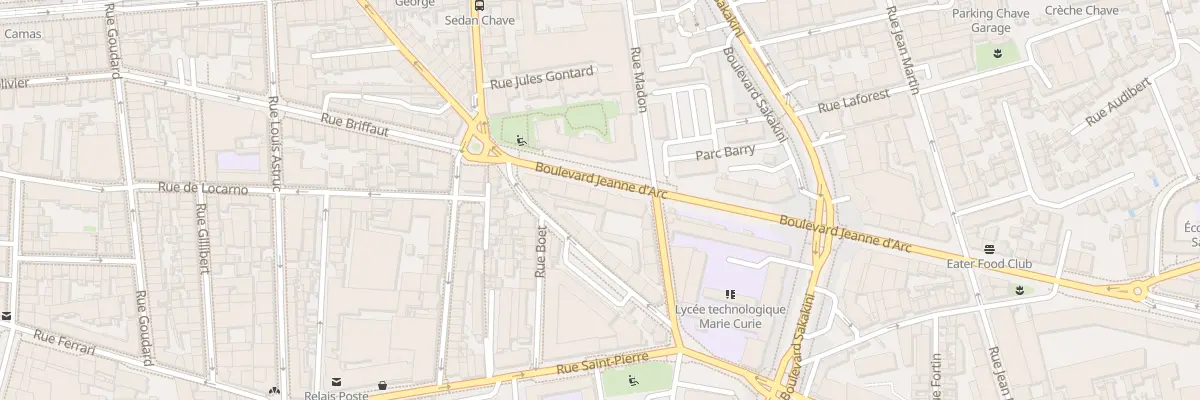 Plan du 10 Bd Jeanne d’Arc à Marseille 5e Arrondissement