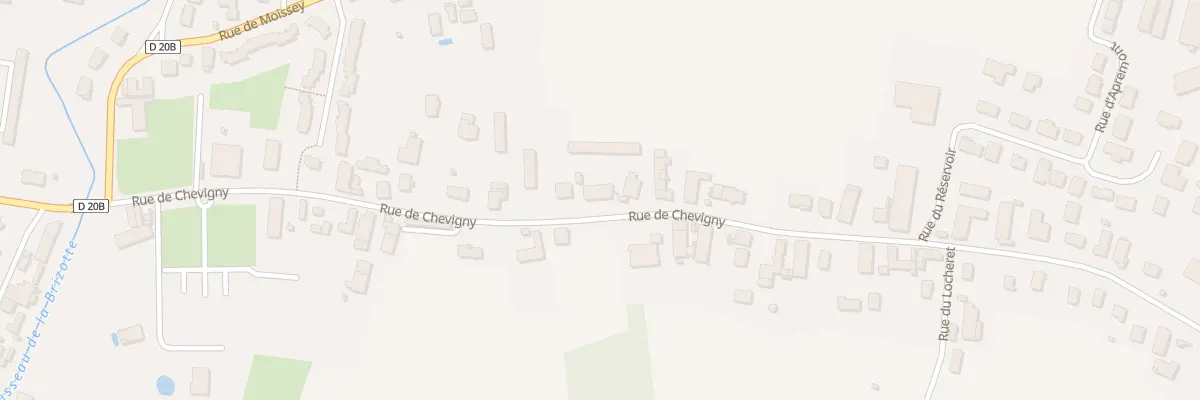 Plan du 16 Rue de Chevigny à Auxonne