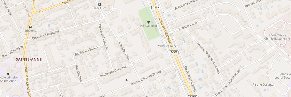 Plan du 350 Bd Michelet à Marseille 9e Arrondissement