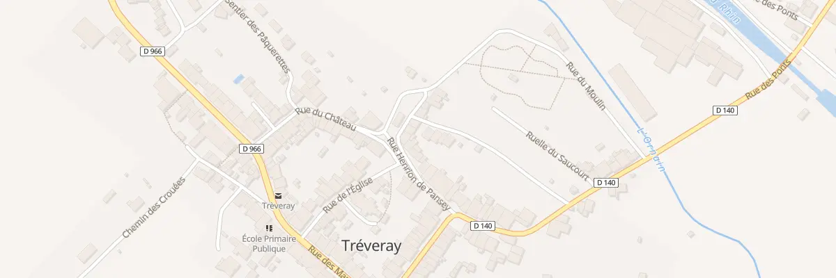 Plan du 4 Rue de la Fontaine à Tréveray