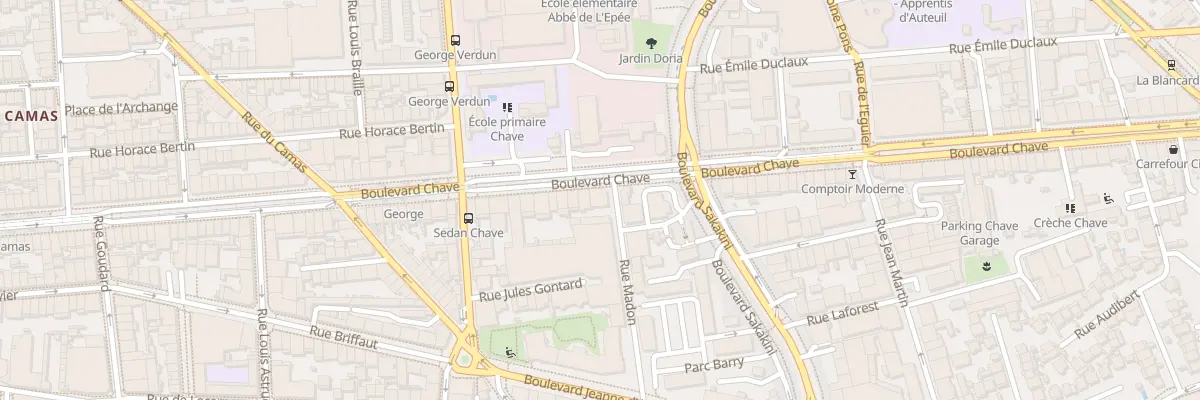 Plan du 224 Bd Chave à Marseille 5e Arrondissement
