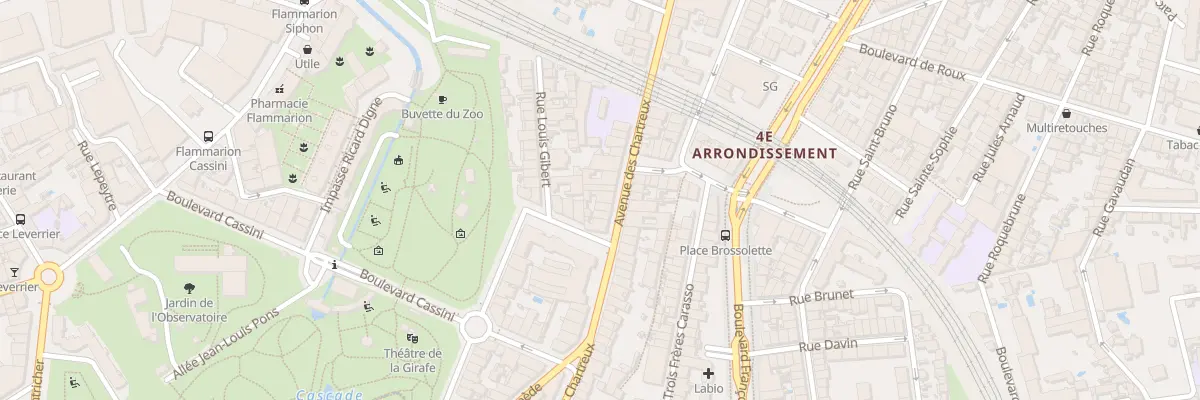 Plan du 93 Av des Chartreux à Marseille 4e Arrondissement