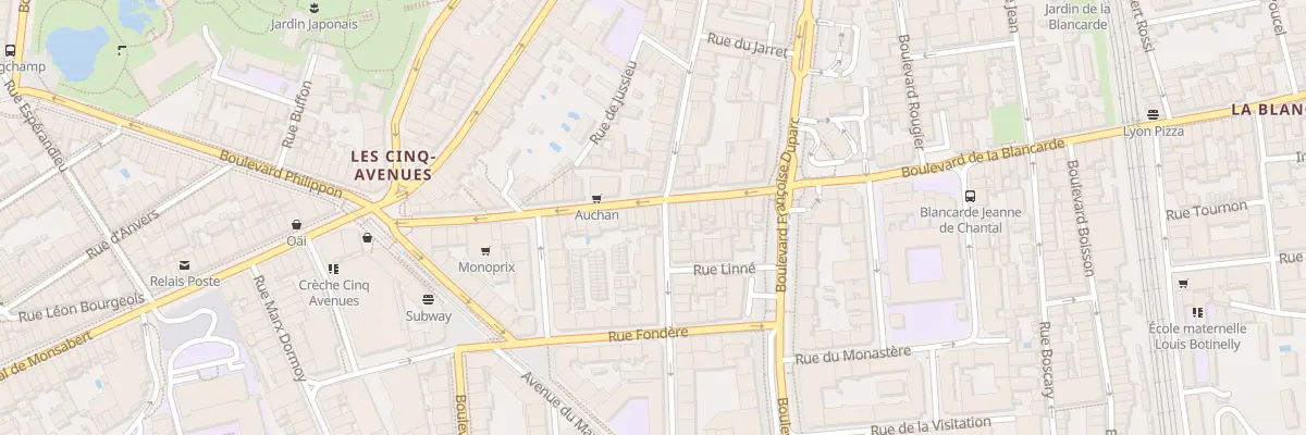 Plan du 44 Bd Blancarde à Marseille 4e Arrondissement