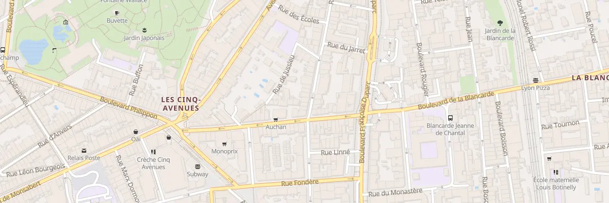 Plan du 7 Rue Trois Freres Carasso à Marseille 4e Arrondissement