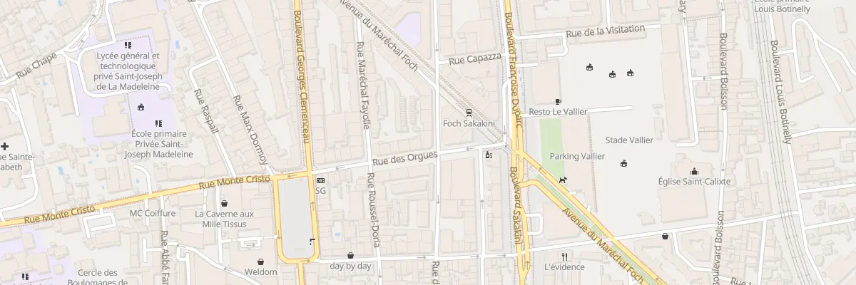 Plan du 8 Rue du bosquet à Marseille 5e Arrondissement