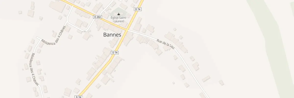 Plan du 6 Rue de la Liez à Bannes
