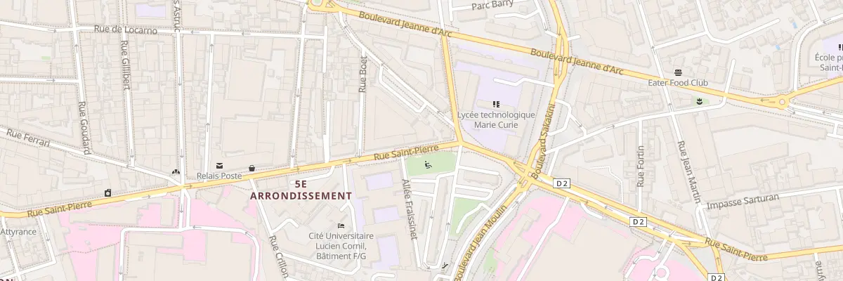 Plan du 233 Rue saint pierre à Marseille 5e Arrondissement